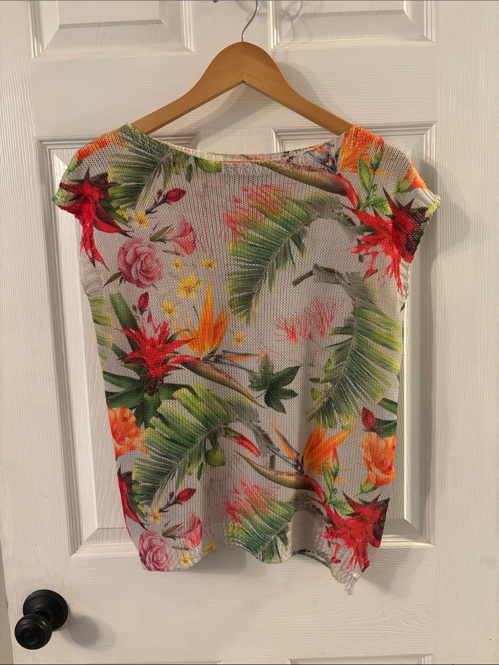 Luisa Ricci Floral Tropical Print Top